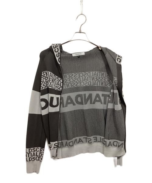 DOUBLE STANDARD CLOTHING（ダブルスタンダードクロージング）DOUBLE STANDARD CLOTHING (ダブルスタンダードクロージング) ニットロゴジップパーカー グレー サイズ:38の古着・服飾アイテム