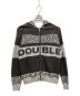 DOUBLE STANDARD CLOTHING（ダブルスタンダードクロージング）の古着「ニットロゴジップパーカー」｜グレー