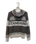 DOUBLE STANDARD CLOTHING (ダブルスタンダードクロージング) ニットロゴジップパーカー グレー サイズ:38：4000円