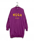 MSGMエムエスジーエム）の古着「スウェットワンピース」｜パープル