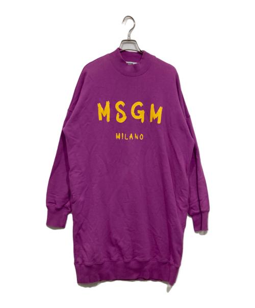 MSGM（エムエスジーエム）MSGM (エムエスジーエム) スウェットワンピース パープル サイズ:sの古着・服飾アイテム