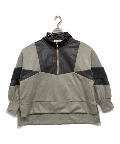 theodoric（テオドリック）THEODORIC (テオドリック) 異素材スウェット グレー サイズ:Fの古着・服飾アイテム
