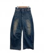 MONKEY TIMEモンキータイム）の古着「オーバーダイ デニム カーブ パンツ」｜インディゴ