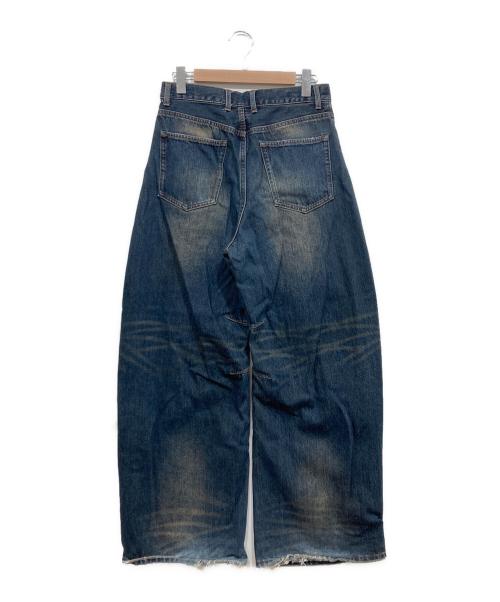 MONKEY TIME（モンキータイム）MONKEY TIME (モンキータイム) オーバーダイ デニム カーブ パンツ インディゴ サイズ:Mの古着・服飾アイテム