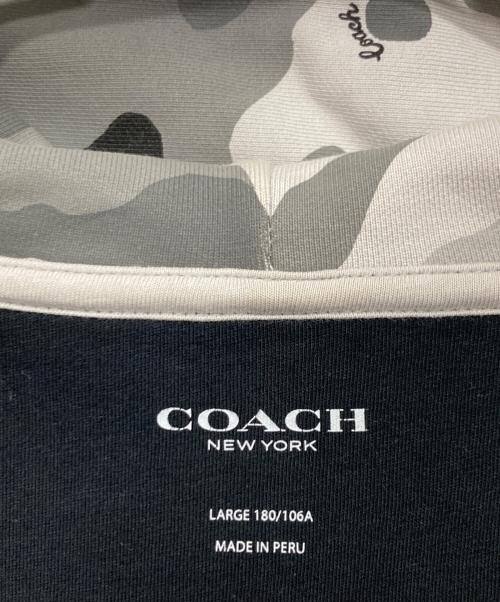COACH（コーチ）COACH (コーチ) カモフラジップパーカー グレー サイズ:Lの古着・服飾アイテム
