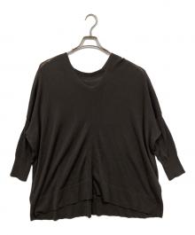 MUSE de Deuxieme Classe（ミューズ ドゥーズィエム クラス）の古着「shake code Vネックプルオーバー」｜ブラウン