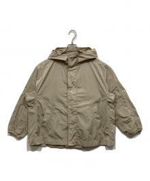 Gymphlex（ジムフレックス）の古着「フーデッドナイロンジャケット」｜グレー