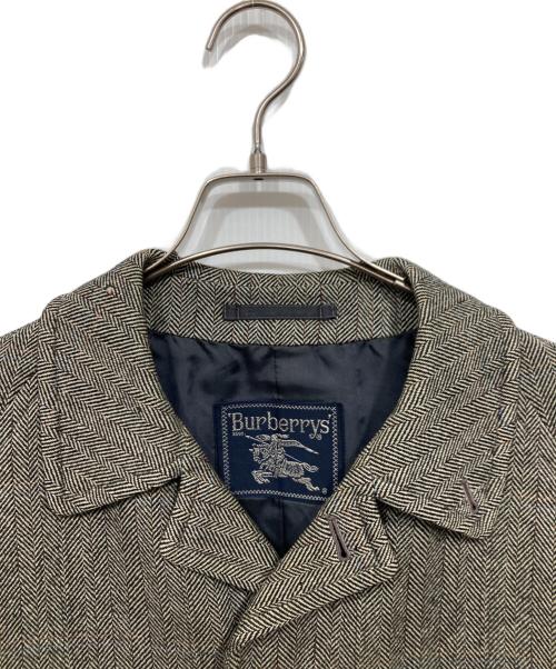 Burberry's（バーバリー）Burberry's (バーバリー) 比翼ツイードコート グレー サイズ:サイズ記載なしの古着・服飾アイテム