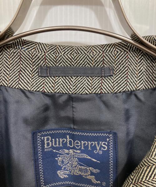 Burberry's（バーバリー）Burberry's (バーバリー) 比翼ツイードコート グレー サイズ:サイズ記載なしの古着・服飾アイテム