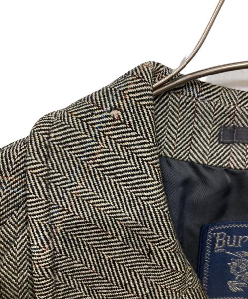 Burberry's（バーバリー）Burberry's (バーバリー) 比翼ツイードコート グレー サイズ:サイズ記載なしの古着・服飾アイテム