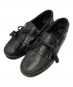 PARABOOT×BEAMS F別注パラブーツ×）の古着「キルト タッセル ローファー」｜ブラック