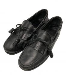 PARABOOT×BEAMS F別注（パラブーツ）の古着「キルト タッセル ローファー」｜ブラック
