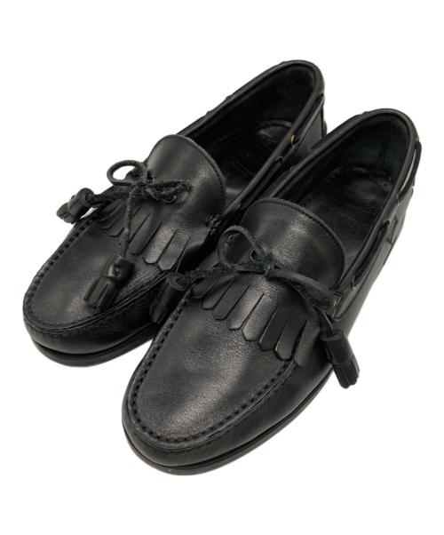 PARABOOT（パラブーツ）PARABOOT (パラブーツ) BEAMS F別注 キルト タッセル ローファー ブラック サイズ:6 1/2の古着・服飾アイテム