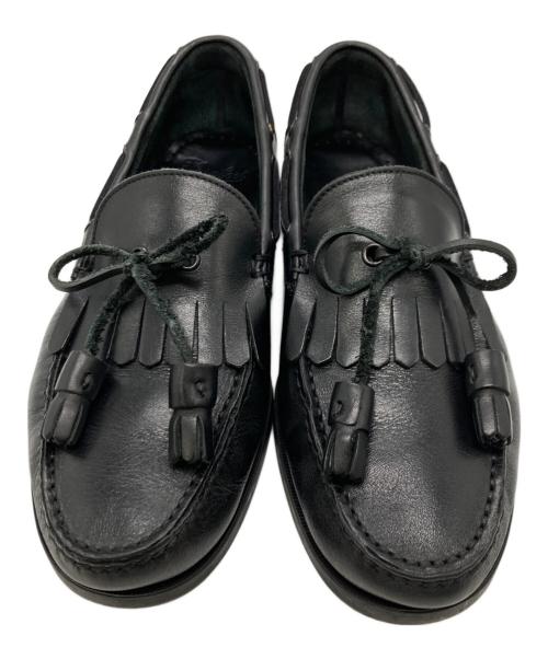 PARABOOT（パラブーツ）PARABOOT (パラブーツ) BEAMS F別注 キルト タッセル ローファー ブラック サイズ:6 1/2の古着・服飾アイテム