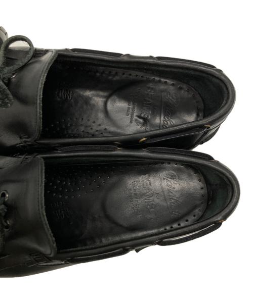 PARABOOT（パラブーツ）PARABOOT (パラブーツ) BEAMS F別注 キルト タッセル ローファー ブラック サイズ:6 1/2の古着・服飾アイテム