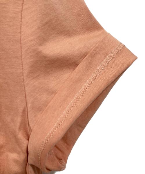 MIU MIU（ミュウミュウ）MIU MIU (ミュウミュウ) ロゴラベルTシャツ ピンク サイズ:XSの古着・服飾アイテム