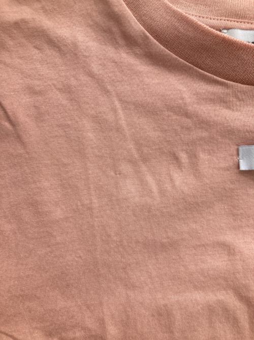MIU MIU（ミュウミュウ）MIU MIU (ミュウミュウ) ロゴラベルTシャツ ピンク サイズ:XSの古着・服飾アイテム