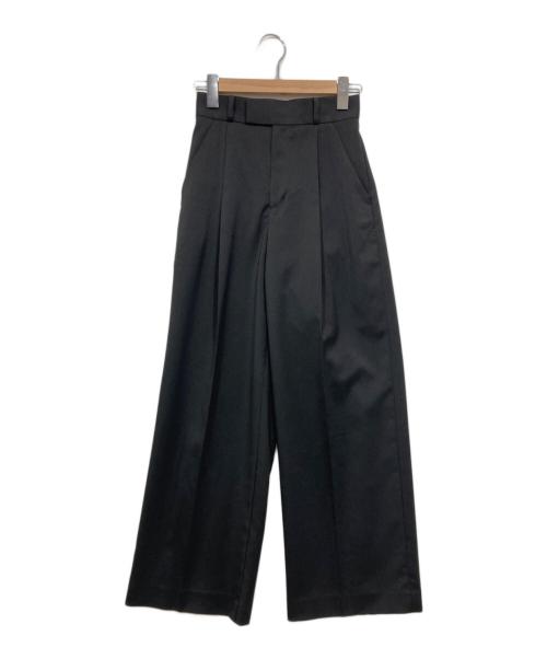 Noble（ノーブル）Noble (ノーブル) エステルツイルストレッチスラックスパンツ ブラック サイズ:S(34)の古着・服飾アイテム