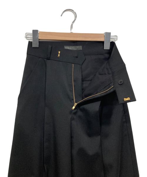 Noble（ノーブル）Noble (ノーブル) エステルツイルストレッチスラックスパンツ ブラック サイズ:S(34)の古着・服飾アイテム