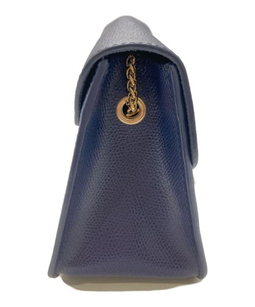 FURLA（フルラ）FURLA (フルラ) チェーンショルダーバッグ ネイビーの古着・服飾アイテム