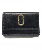 Marc by Marc Jacobsマークバイマークジェイコブス）の古着「スナップショット 3つ折り財布」｜グレー×ブラック