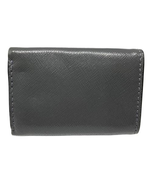Marc by Marc Jacobs（マークバイマークジェイコブス）Marc by Marc Jacobs (マークバイマークジェイコブス) スナップショット 3つ折り財布 グレー×ブラックの古着・服飾アイテム