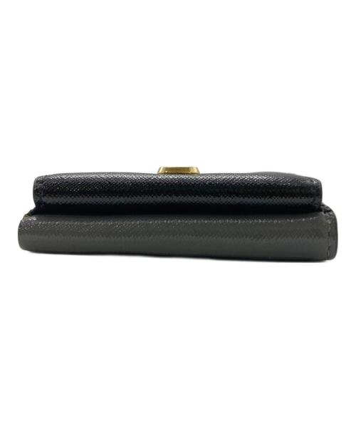 Marc by Marc Jacobs（マークバイマークジェイコブス）Marc by Marc Jacobs (マークバイマークジェイコブス) スナップショット 3つ折り財布 グレー×ブラックの古着・服飾アイテム
