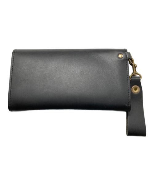 AVIREX（アヴィレックス）AVIREX (アヴィレックス) FAHNE2/バッファローレザー長財布 ブラックの古着・服飾アイテム