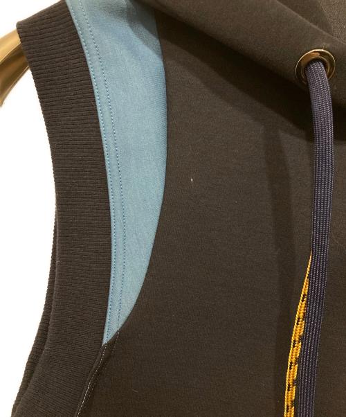 A + TOKYO（エープラス トウキョウ）A + TOKYO (エープラス トウキョウ) Wコードパーカーワンピース ネイビー サイズ:2の古着・服飾アイテム