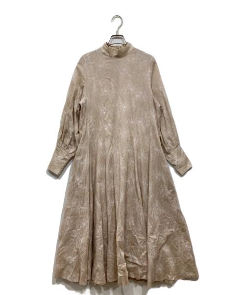 foufou（フーフー ザドレス）foufou (フーフー ザドレス) はなたば クレマチス ワンピース ベージュ サイズ:1の古着・服飾アイテム