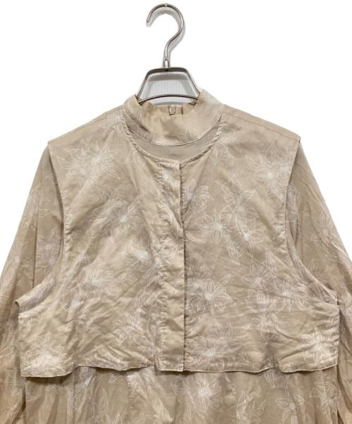 foufou（フーフー ザドレス）foufou (フーフー ザドレス) はなたば クレマチス ワンピース ベージュ サイズ:1の古着・服飾アイテム