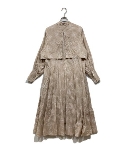 foufou（フーフー ザドレス）foufou (フーフー ザドレス) はなたば クレマチス ワンピース ベージュ サイズ:1の古着・服飾アイテム