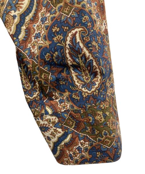 MR.OLIVE（ミスターオリーブ）MR.OLIVE (ミスターオリーブ) 総柄シャツ / SQUARE CUT REGULAR COLLAR SHIRT ブラウン サイズ:LARGEの古着・服飾アイテム