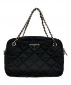 PRADAプラダ）の古着「2WAYキルティングショルダーバッグ」｜ブラック