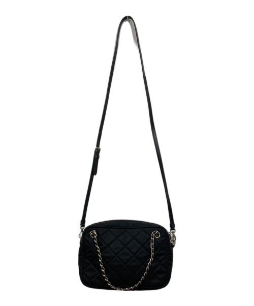 PRADA（プラダ）PRADA (プラダ) 2WAYキルティングショルダーバッグ ブラックの古着・服飾アイテム