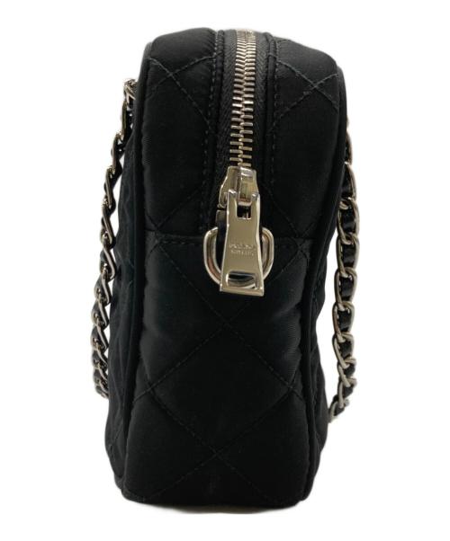 PRADA（プラダ）PRADA (プラダ) 2WAYキルティングショルダーバッグ ブラックの古着・服飾アイテム