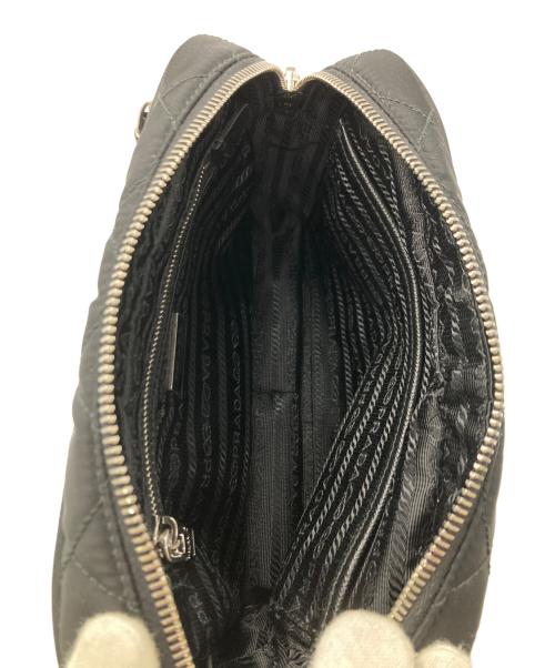 PRADA（プラダ）PRADA (プラダ) 2WAYキルティングショルダーバッグ ブラックの古着・服飾アイテム