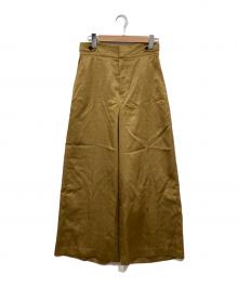 uncrave（アンクレイヴ）の古着「ワイドサテンパンツ」｜ベージュ