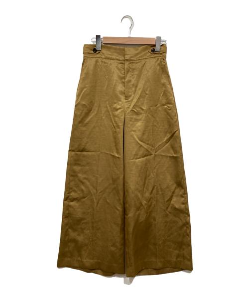 uncrave（アンクレイヴ）uncrave (アンクレイヴ) ワイドサテンパンツ ベージュ サイズ:２の古着・服飾アイテム