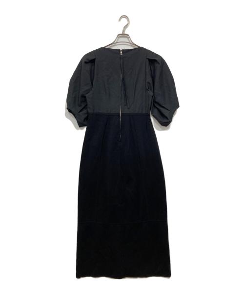 styling/（スタイリング）styling/ (スタイリング) スクエアネックドッキングワンピース ブラック サイズ:1の古着・服飾アイテム