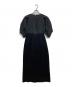 styling/ (スタイリング) スクエアネックドッキングワンピース ブラック サイズ:1：5000円