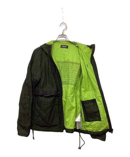 DIESEL（ディーゼル）DIESEL (ディーゼル) ジップアップジャケット ブラック サイズ:Ｌ　の古着・服飾アイテム