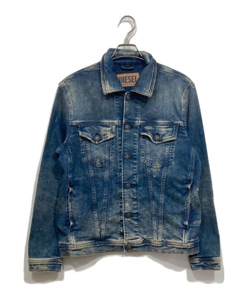 DIESEL（ディーゼル）DIESEL (ディーゼル) ストレッチデニムジャケット ブルー サイズ:Ｍの古着・服飾アイテム