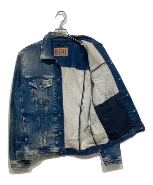 DIESEL（ディーゼル）DIESEL (ディーゼル) ストレッチデニムジャケット ブルー サイズ:Ｍの古着・服飾アイテム
