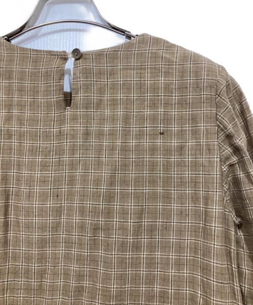 YAECA WRITE（ヤエカ ライト）YAECA WRITE (ヤエカ ライト) Aラインドレスワンピース ブラウン サイズ:Ｓの古着・服飾アイテム