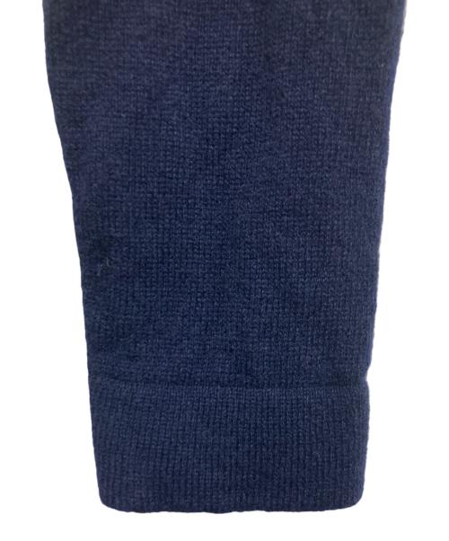 POLO RALPH LAUREN（ポロ・ラルフローレン）POLO RALPH LAUREN (ポロ・ラルフローレン) ロゴ刺繍カシミヤニット ネイビー サイズ:XSの古着・服飾アイテム