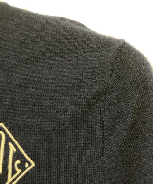 POLO RALPH LAUREN（ポロ・ラルフローレン）POLO RALPH LAUREN (ポロ・ラルフローレン) ロゴ刺繍カシミヤニット ネイビー サイズ:XSの古着・服飾アイテム