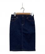 LAUREN RALPH LAURENローレンラルフローレン）の古着「デニムタイトスカート」｜インディゴ