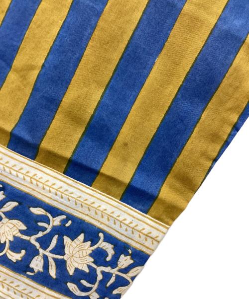 SZ Blockprints（エスゼットブロックプリント）SZ Blockprints (エスゼットブロックプリント) Ron Herman (ロンハーマン) ストライプシャツワンピース ベージュ×ブルー サイズ:S 未使用品の古着・服飾アイテム