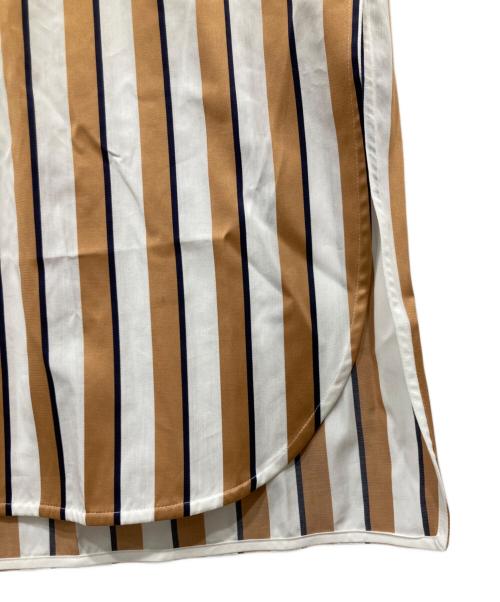 ticca（ティッカ）ticca (ティッカ) バンドカラースクエアビッグロング シャツワンピース ベージュ サイズ:FREEの古着・服飾アイテム